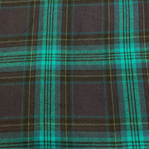 Banana Republic Plaid Scarf Wrap Shawl Fringe Cozy Soft Layering Punk Autumn - Picture 6 of 6